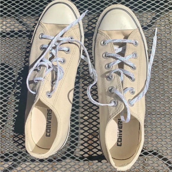 Converse All Stars Shoes - Converse Women's Cream Canvas Sneakers
